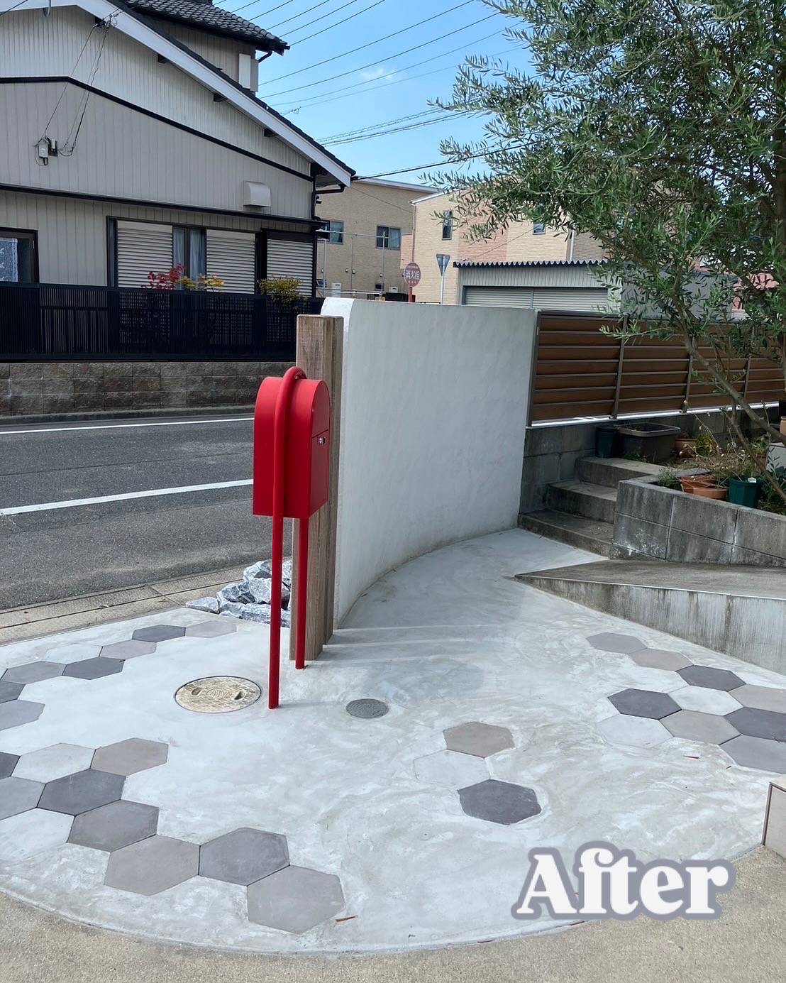 東浦町 T様邸 玄関アプローチ工事🐝🪨📮（再掲） 画像