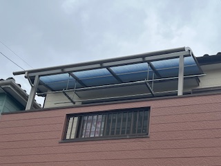 半田市　O様邸　テラス屋根取付工事 画像