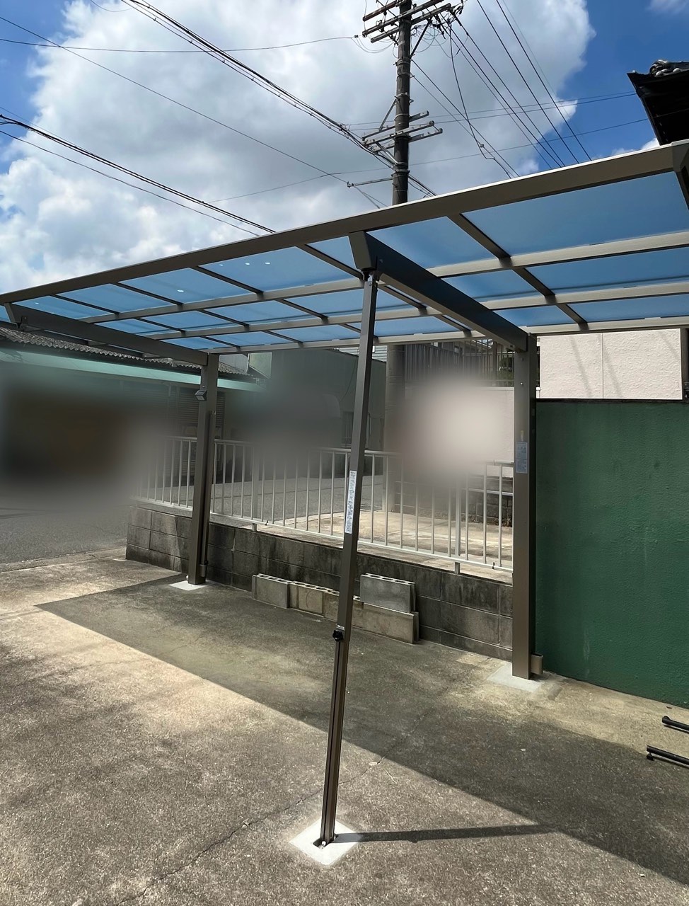半田市 O様邸 サイクルポート設置🚲 画像