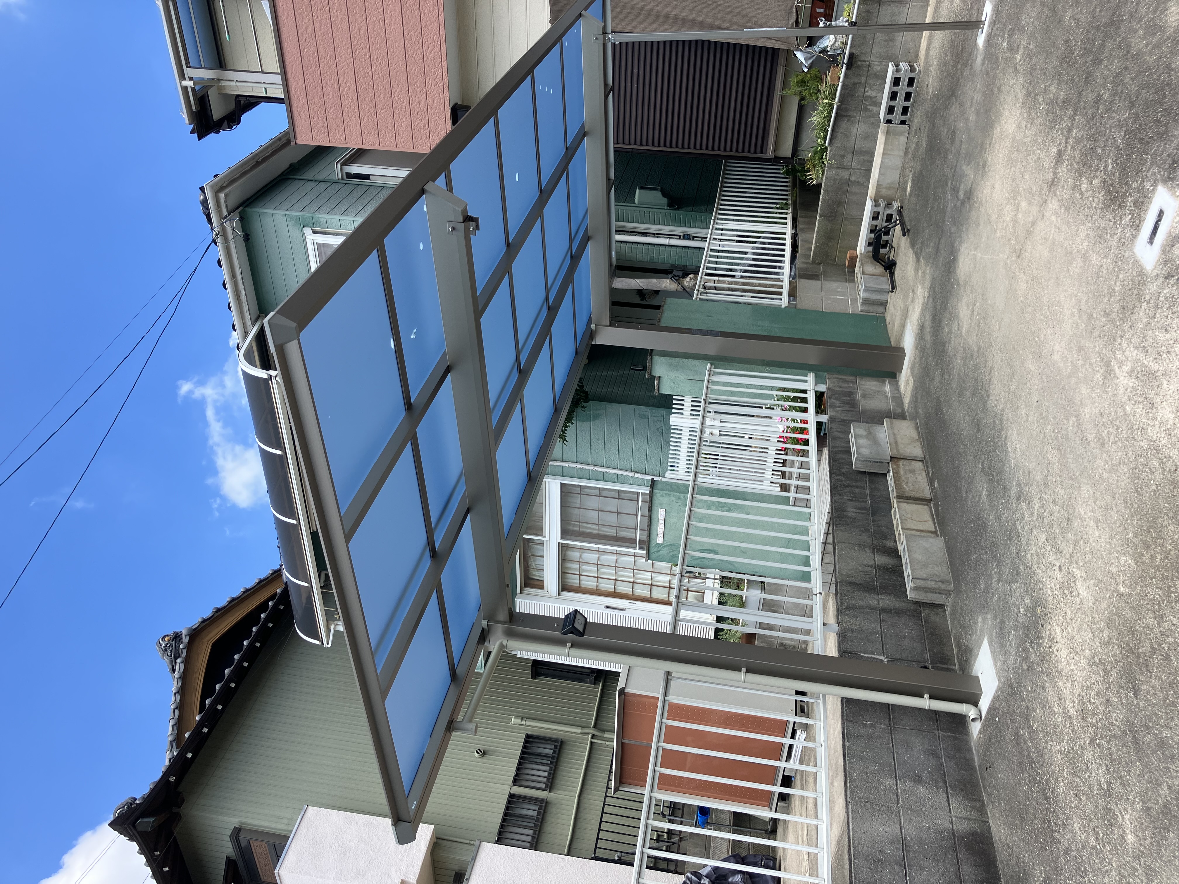 半田市　O様邸　サイクルポート取付工事 画像