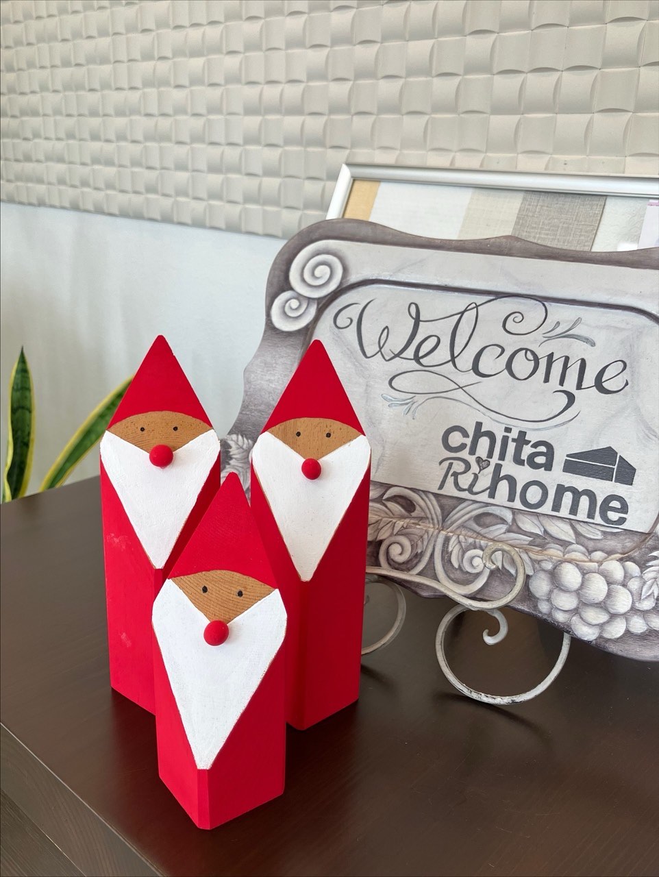 お客様にいただいた手作りサンタさんのお迎えです🎅🏻✨ 画像