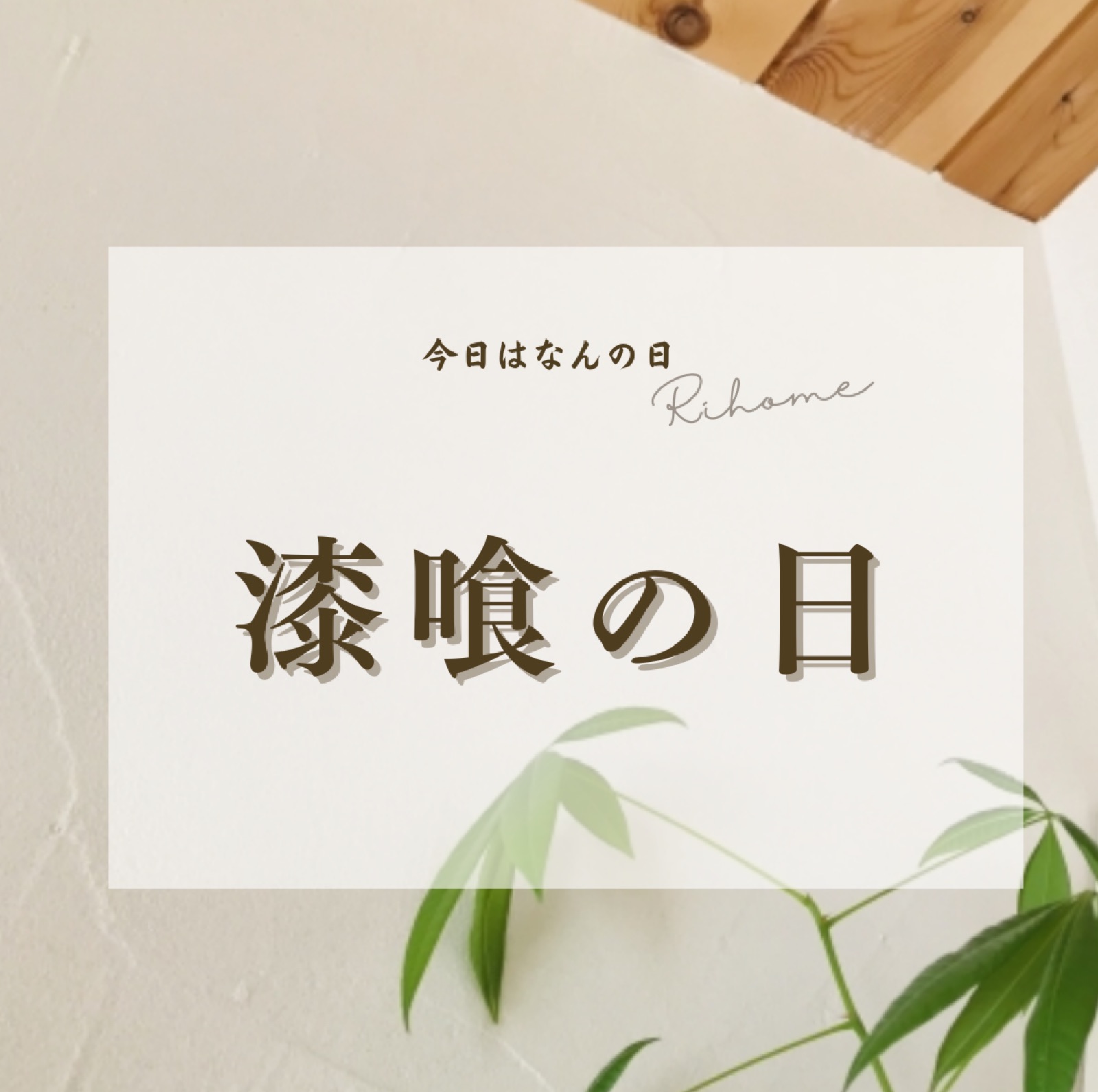 4月9日は語呂合わせで漆喰の日🏠🌿 画像