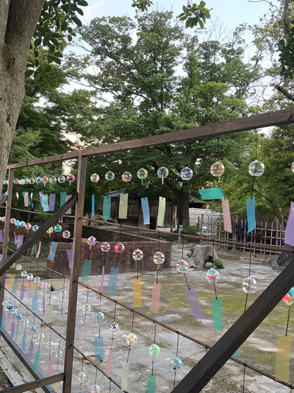 半六庭園 風鈴飾りみてきました🎐 画像