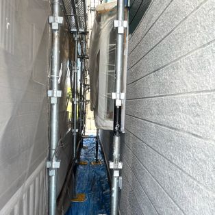 半田市　Y様邸　外部改修工事・外壁下地塗り① アイキャッチ画像