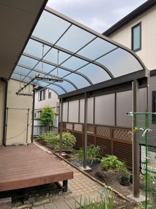 半田市　A様邸　テラス屋根取付工事 アイキャッチ画像
